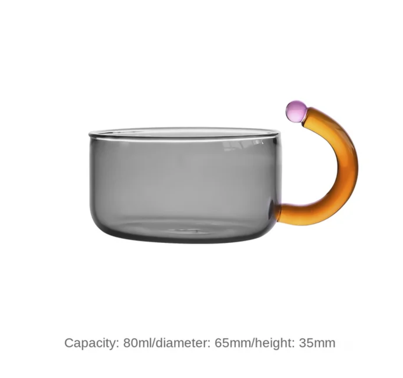 Contrasting Color Heat Resistant Glass Teapot and Cups: Blue Kettle
