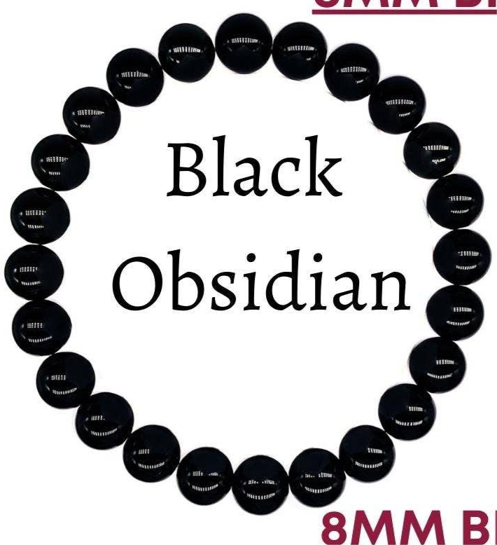 Black Obsidian / 8mm Bead Size