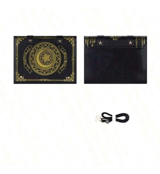 Enchanted Grimoire Spell Book Purse (BLACK)